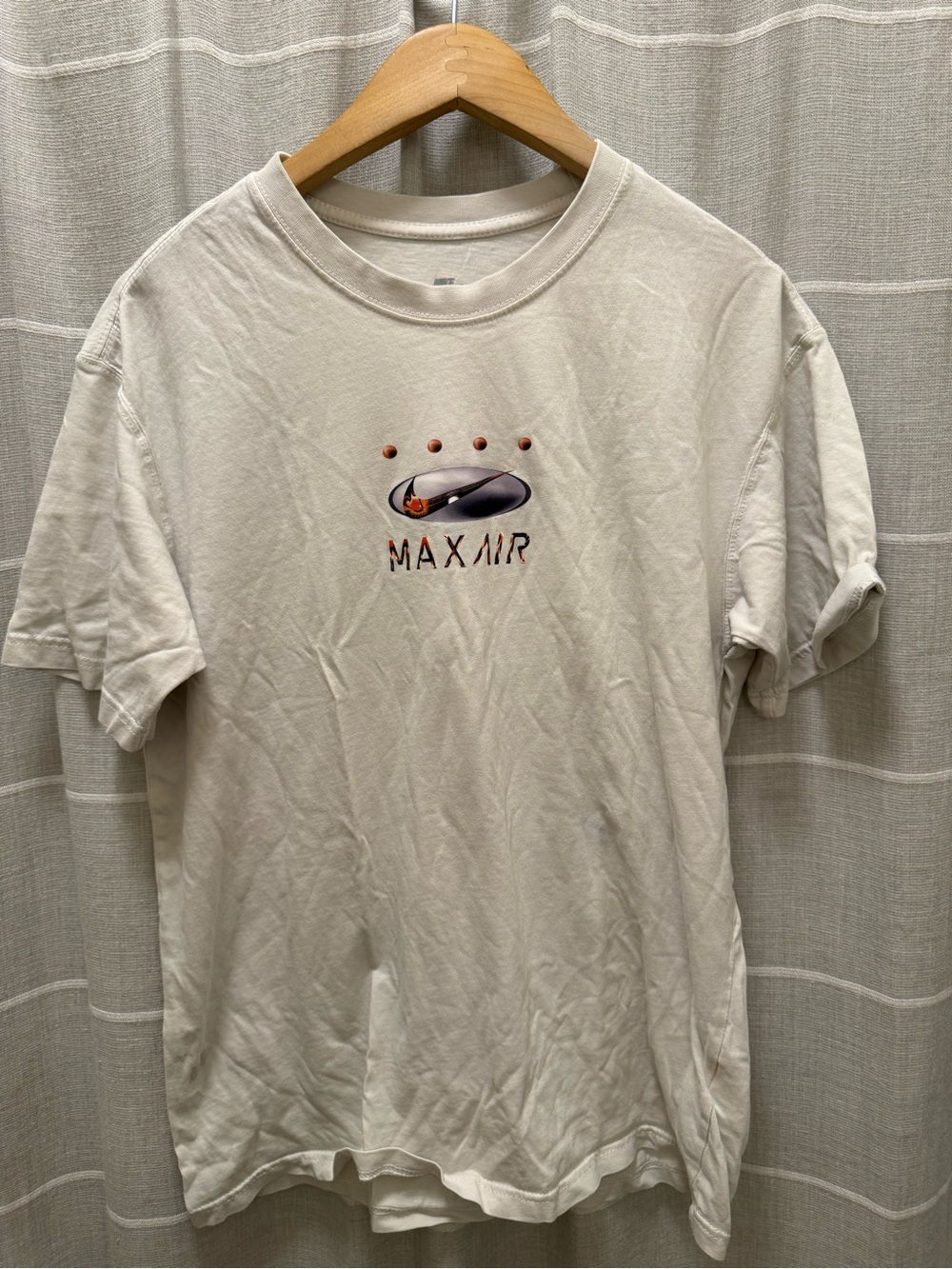 Nike Max Air Short Sleeve Logo Tee in Cream